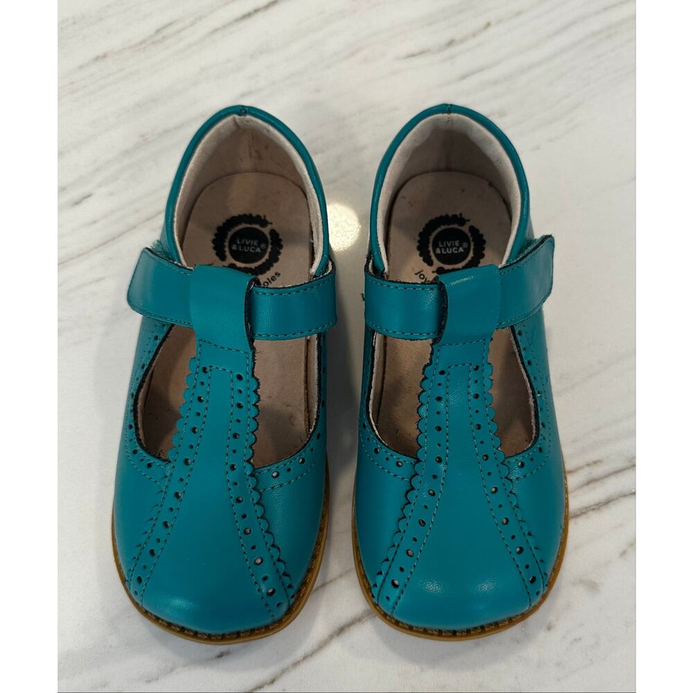 Livie & Luca Opry T-Strap Mary Jane Turquoise NWOT Girls Toddler 12 Adorable!